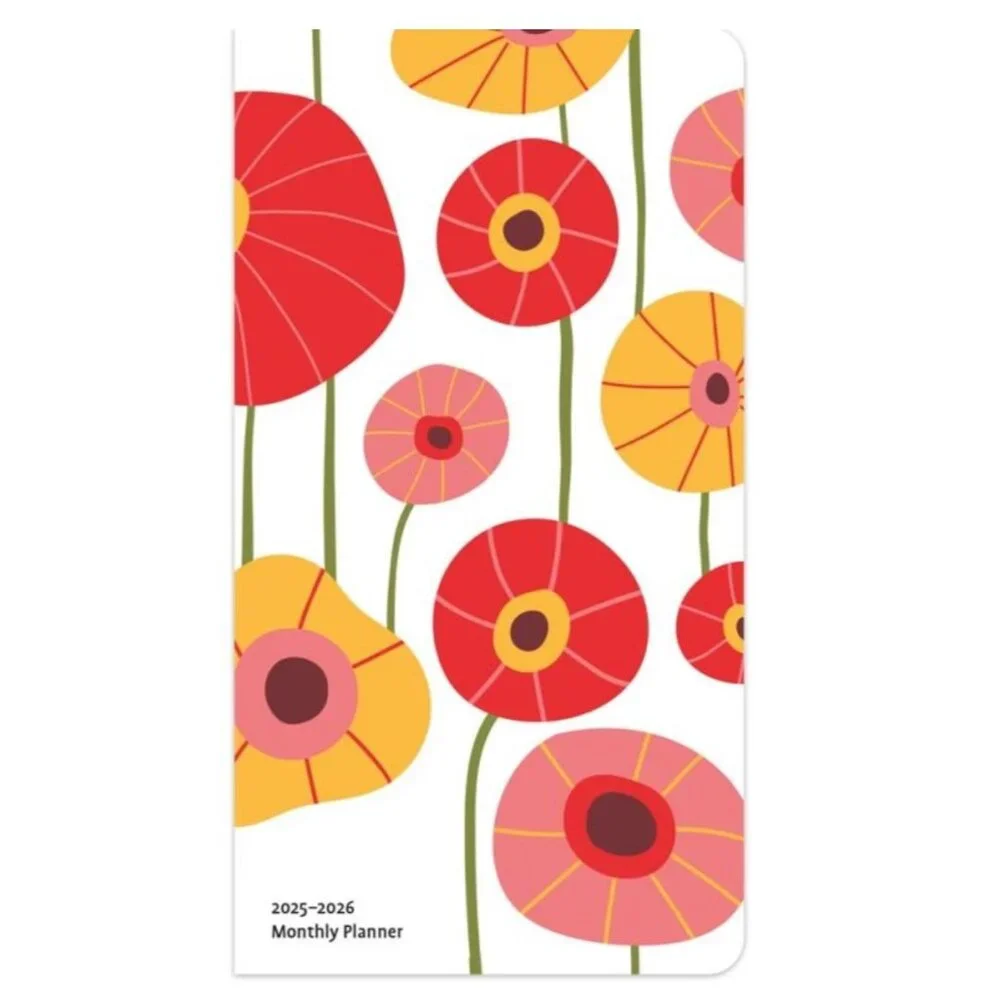 Vintage Blossoms 2025-2026 Pocket Planner